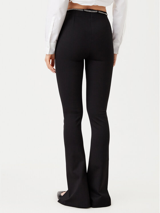 HUGO HUGO Szövet nadrág 50530455 Fekete Slim Fit