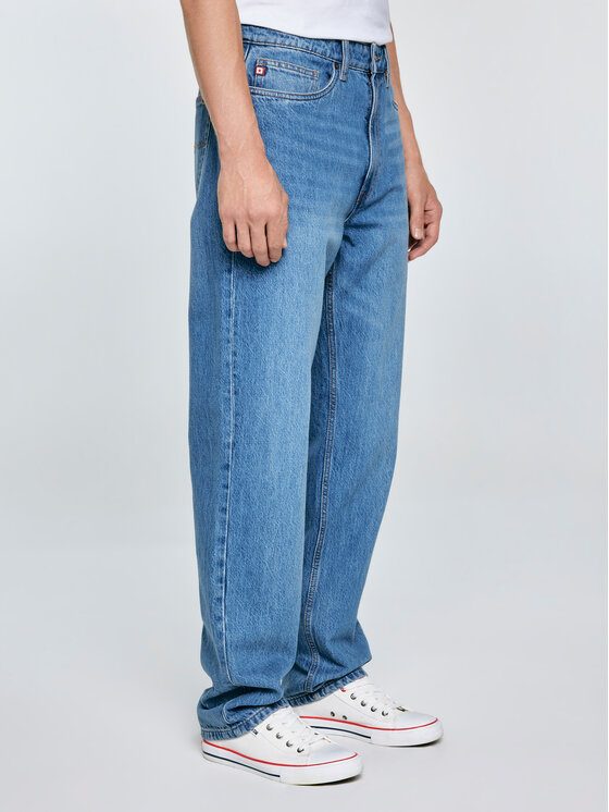 BIG STAR BIG STAR Jeansy ZACK Niebieski Loose Fit