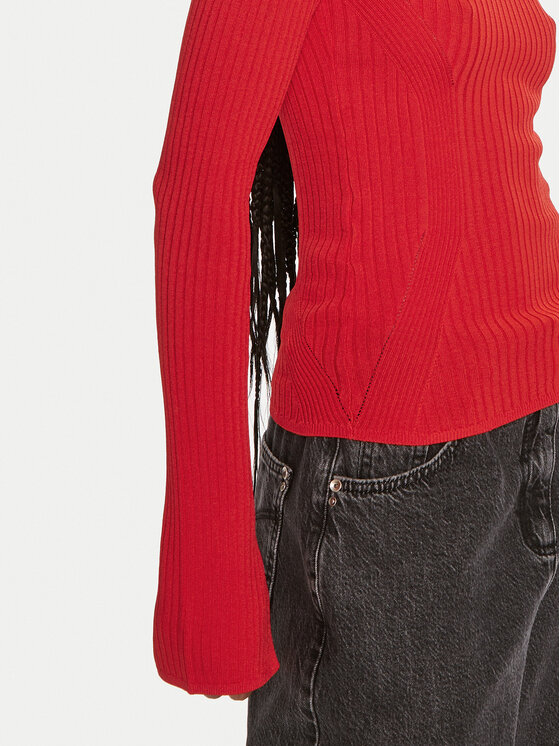 Patrizia Pepe Patrizia Pepe Blúz 8K0213 K9J5 R835 Piros Slim Fit