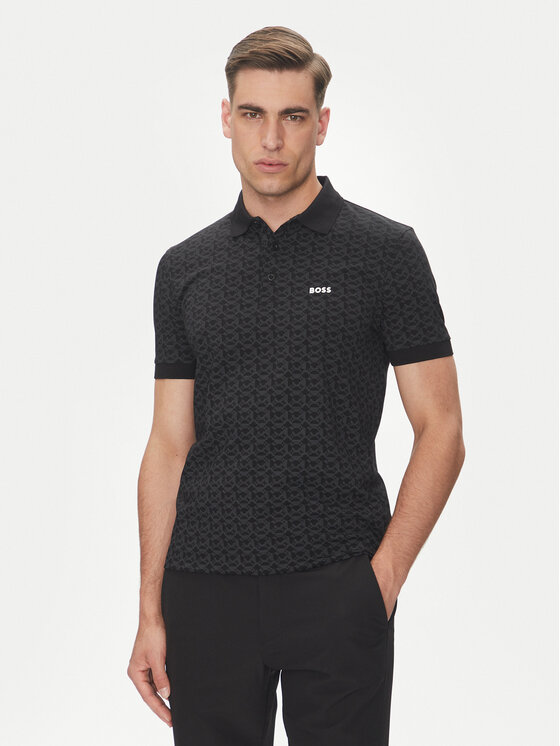 BOSS Męskie Polo, rozmiar XXL, Czarne, Paddy Striped C 50540719