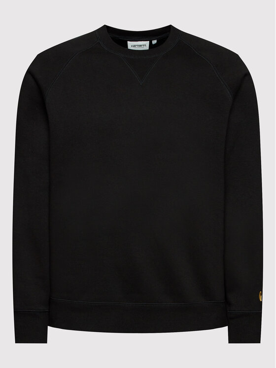 Carhartt WIP Felpa Chase I026383 Nero Regular Fit Modivo