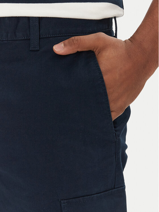Tommy Jeans Tommy Jeans Pantalon scurți din material Scanton DM0DM21949 Bleumarin Regular Fit