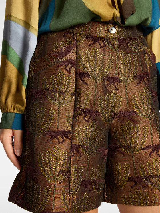 Elena Mirò Elena Mirò Pantaloni di tessuto P074P000606N001 Marrone Flared Fit