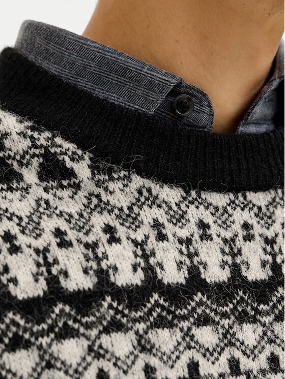 Jack & Jones Jack & Jones Pulover Blumax 12286244 Negru Relaxed Fit