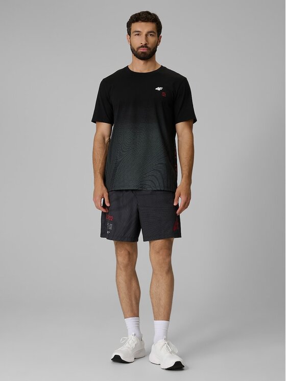 4F 4F T-Shirt 4FRSS26TTSHM4040-20A Czarny Regular Fit