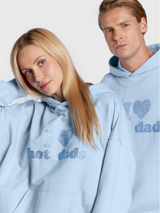 2005 2005 Bluză Unisex Hot Dads Albastru celest Relaxed Fit