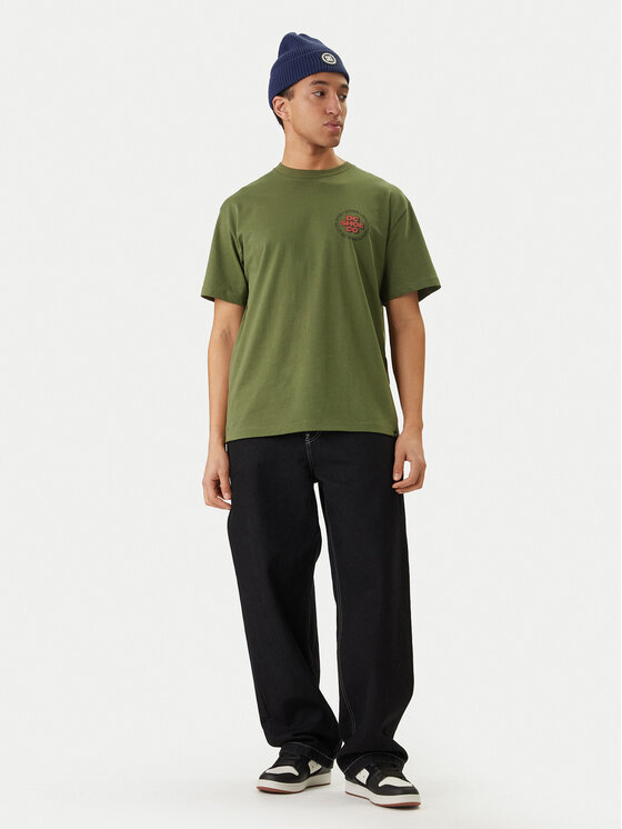 DC Shoes DC Shoes Тишърт Work Circle EDYZT04369 Зелен Regular Fit