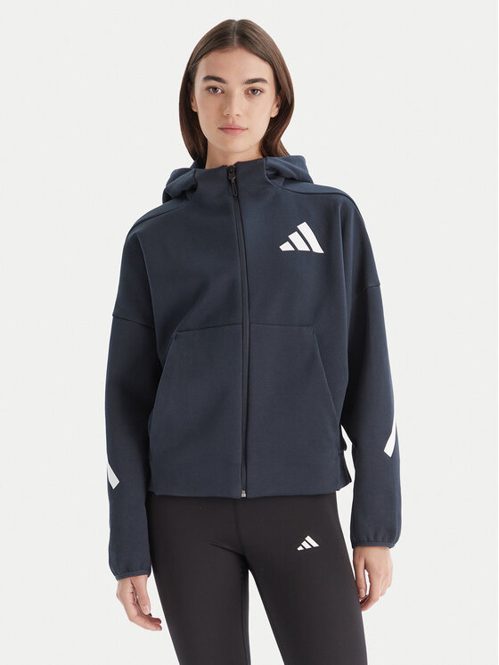 adidas adidas Bluză Z.N.E. JW5320 Bleumarin Loose Fit