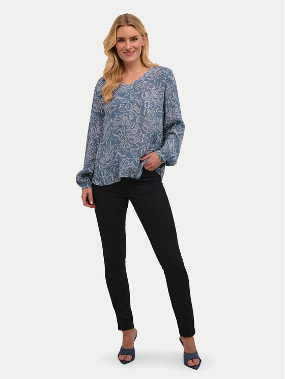 Kaffe Kaffe Bluzka 10501481 Niebieski Regular Fit