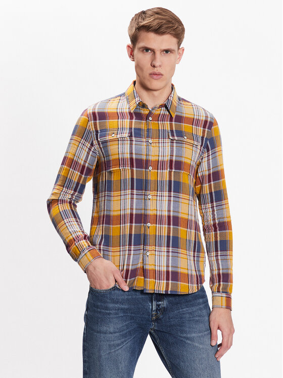 Camicia M-1030-SIL405 Rosso Regular Fit