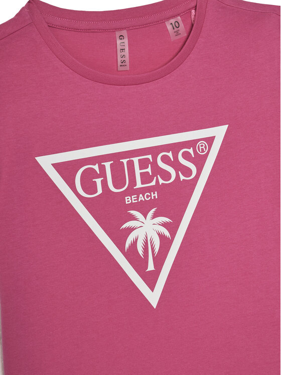 Guess Guess Тишърт J5GI36 JA914 Розов Boxy Fit