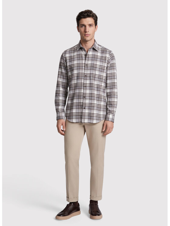 Pako Lorente Pako Lorente Koszula P26WF-1X-007 Brązowy Regular Fit