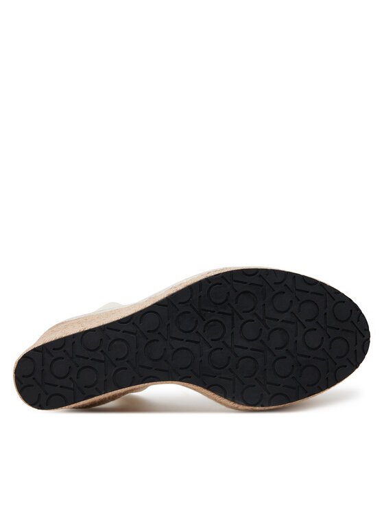 Calvin Klein Calvin Klein Espadrile Wedge Sandal 70 - He HW0HW02376 Bijela