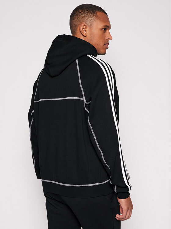 Felpa Cntrst Stitch H GN3891 Nero Regular Fit