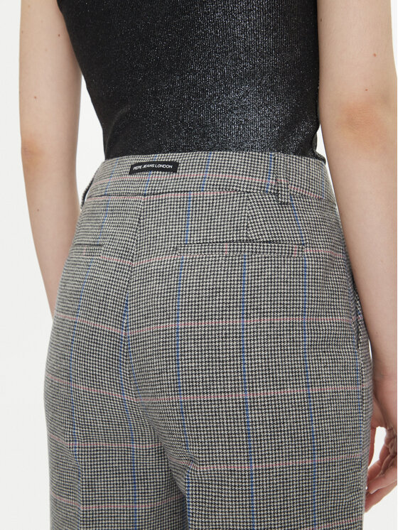 Pepe Jeans Pepe Jeans Medžiaginės kelnės PL211799 Pilka Straight Fit