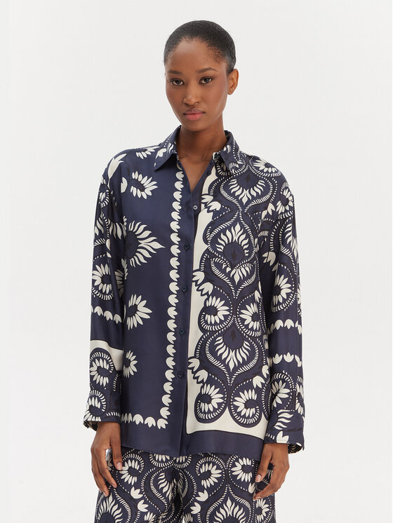 Weekend Max Mara Weekend Max Mara Сорочка Lastra 2615191011 Cиній Relaxed Fit