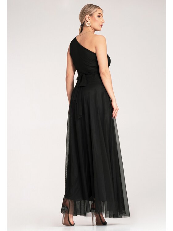 FIGL FIGL Abito da sera M1172 Nero Flared Fit