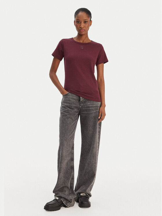 HUGO HUGO T-krekls Deloris 50512002 Bordo Regular Fit