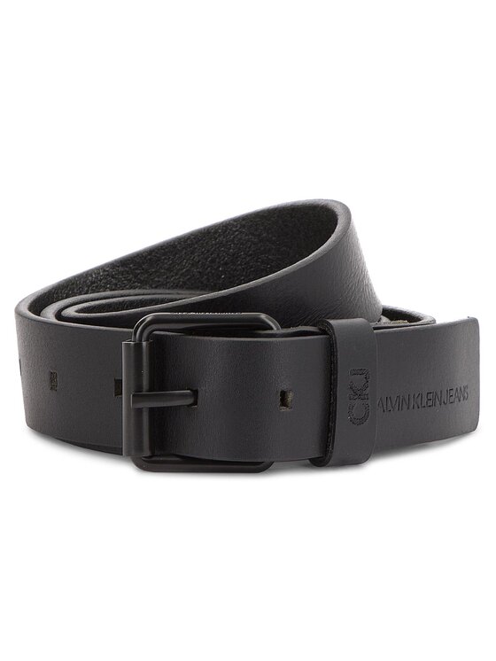 Calvin Klein Jeans Calvin Klein Jeans Мъжки колан J 3.5Cm Adj Leather K50K504166 85 Черен