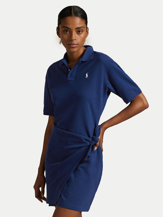 Polo Ralph Lauren Polo Ralph Lauren Hétköznapi ruha 211A88516001 Sötétkék Straight Fit
