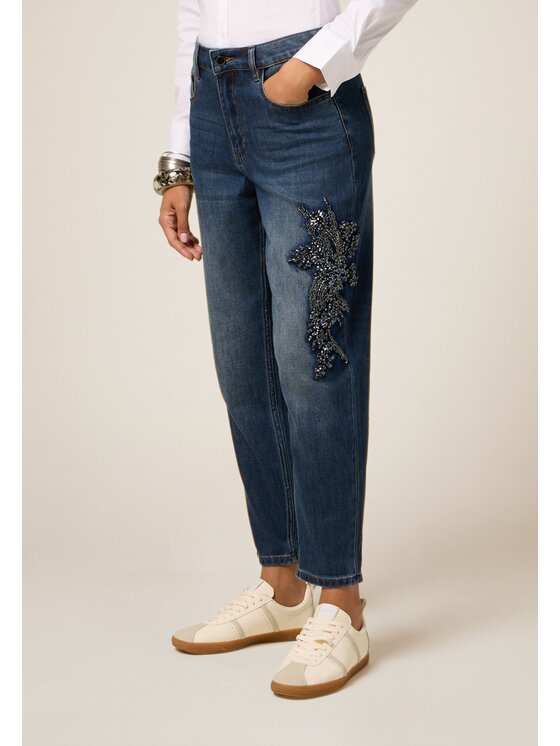 Oltre Oltre Jeans P409R008681N024 Blu Regular Fit