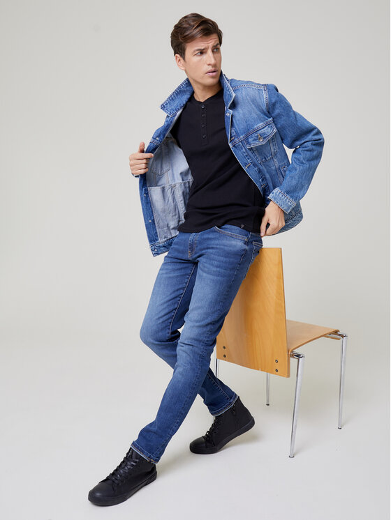 BIG STAR BIG STAR T-Shirt basicag_906 Czarny Slim Fit