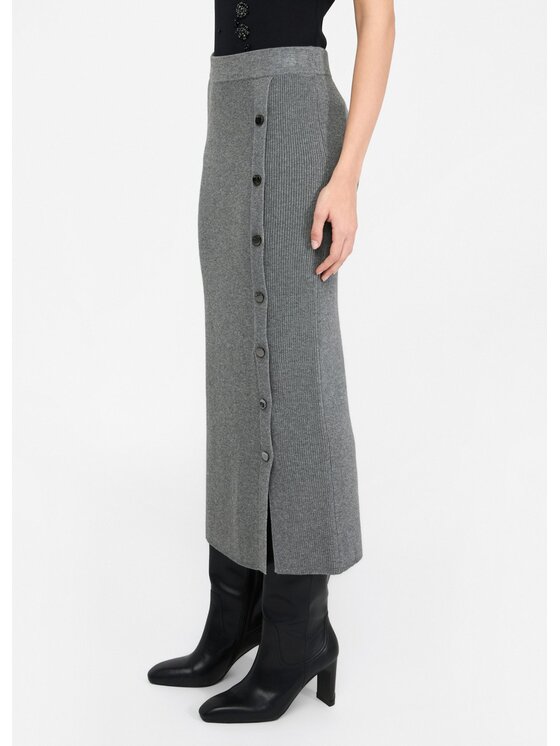 Liu Jo Liu Jo Gonna maxi MF5372MS99E02050 Grigio Slim Fit