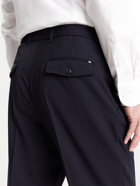 BOSS BOSS Текстилни панталони C-Perin-DPL 50545822 Тъмносин Tapered Fit
