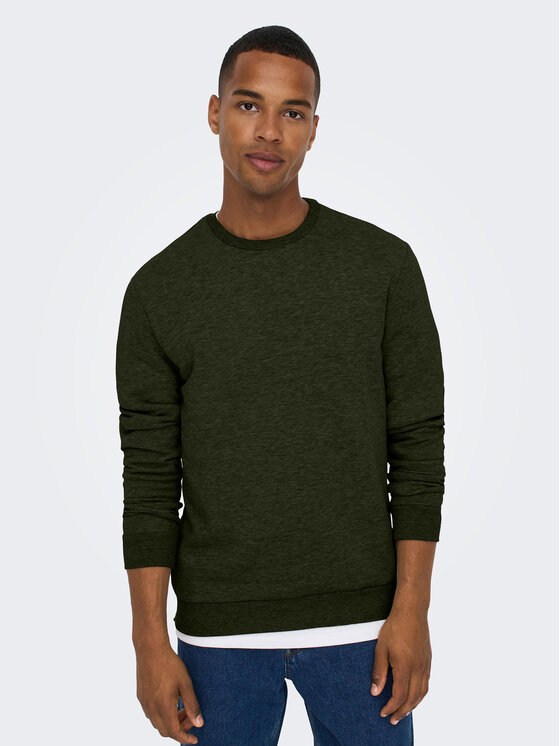 Only & Sons Only & Sons Felpa 22018683 Verde Regular Fit