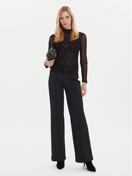 Morgan Morgan Halenka 252-TMESH Černá Slim Fit