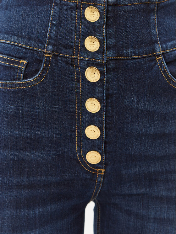 Elisabetta Franchi Elisabetta Franchi Traperice PJ-30S-36E2-V350 Tamnoplava Regular Fit