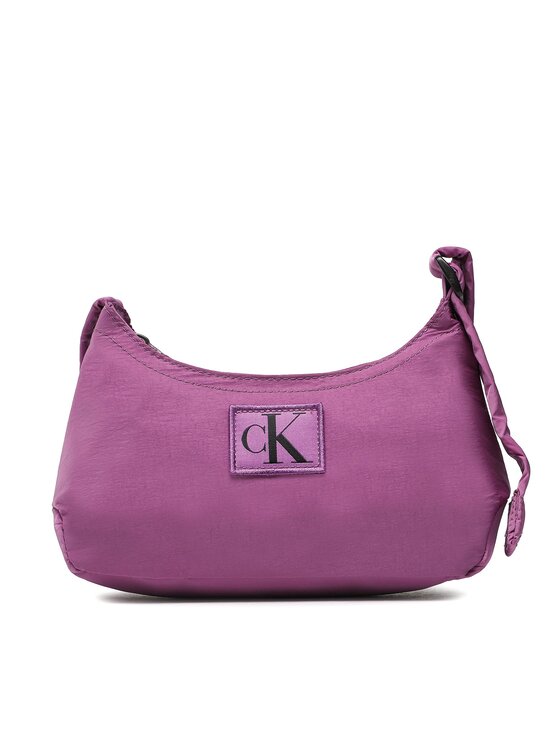 Geantă Calvin Klein Jeans City Nylon Round Shoulder23 K60K610333 Violet