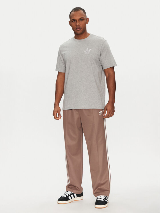 adidas adidas T-Shirt JN7031 Šedá Loose Fit