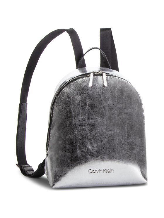 Calvin klein silver backpack sale