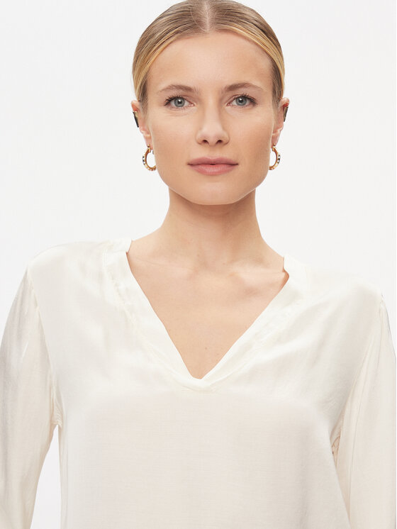 Dixie Dixie Bluse C239Z014A Écru Loose Fit