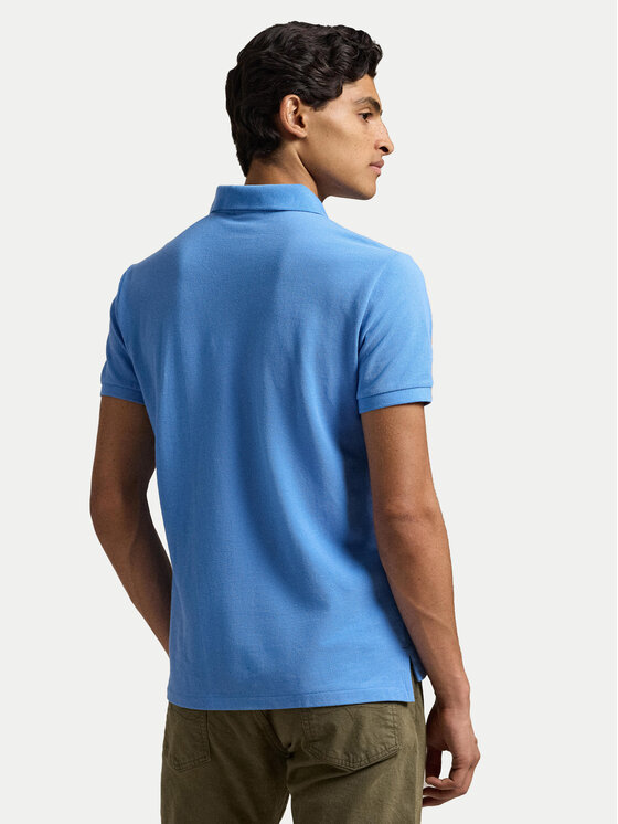 Polo Ralph Lauren Polo Ralph Lauren Polo marškinėliai 710680784406 Mėlyna Custom Slim Fit