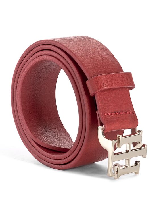 Tommy Hilfiger Tommy Hilfiger Pasek Damski Th Buckle Belt 3.5 AW0AW04467 75 Czerwony