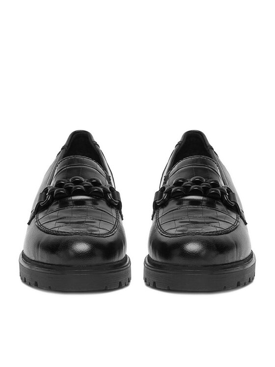 Rieker Rieker Loafersy 45561-01 Czarny