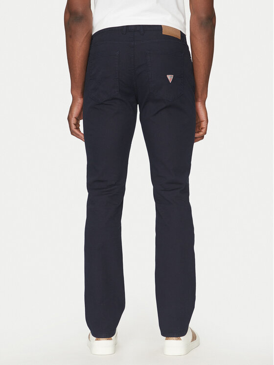 Guess Guess Pantaloni din material M5RAS2WGXW1 Bleumarin Regular Fit