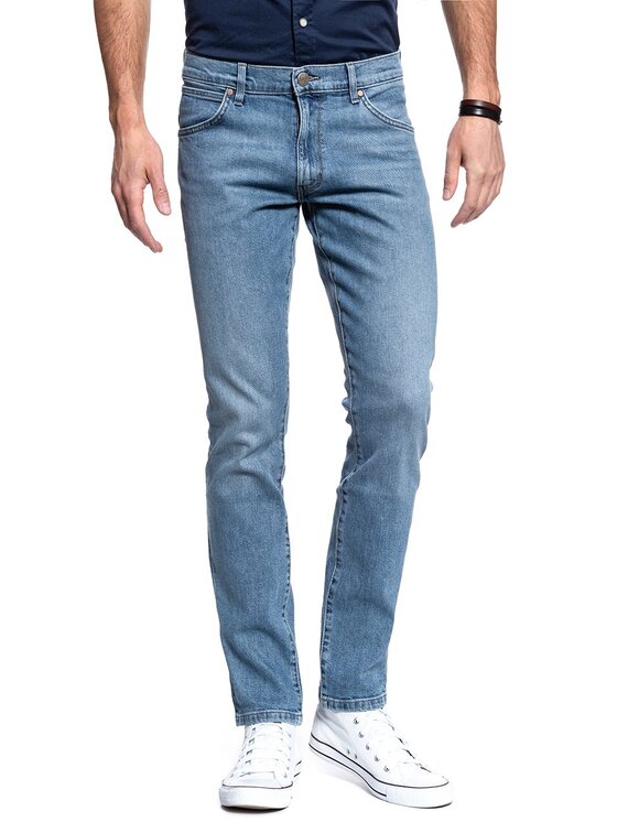 Wrangler Wrangler Jeansy LARSTON Niebieski Slim Fit