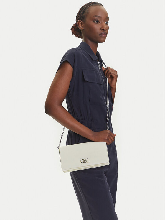 Calvin Klein Calvin Klein Käekott Ck Mini Chain Bag_Tex K60K613180 Valge