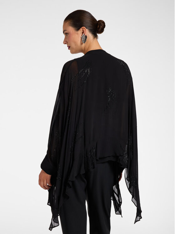 Elena Mirò Elena Mirò Bluzka 2014Z000065N033 Czarny Flare Fit