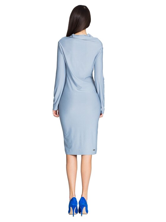 FIGL FIGL Sukienka M603 Szary Regular Fit