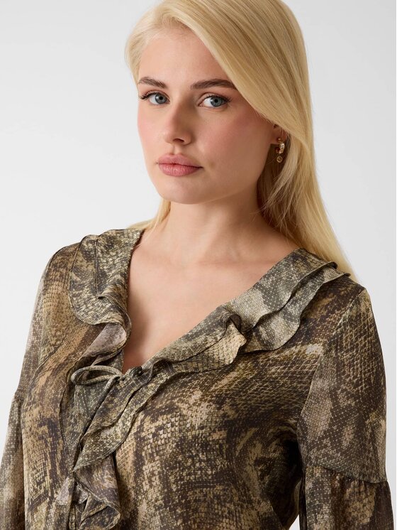 Guess Guess Top 183074 Kolorowy Classic Fit