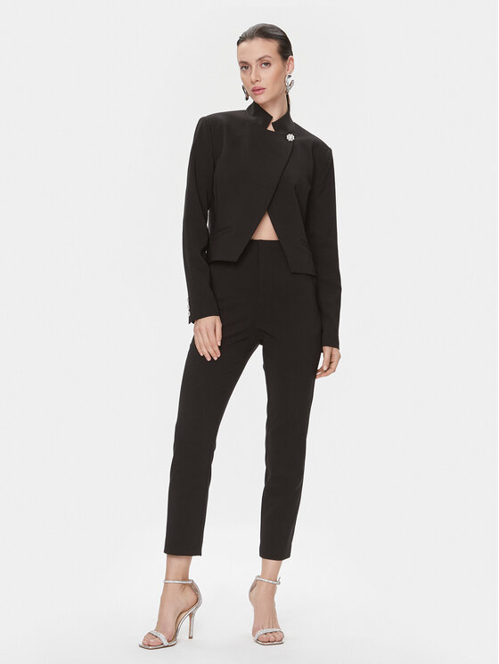 Custommade Custommade Spodnie materiałowe Pixie 999425549 Czarny Regular Fit