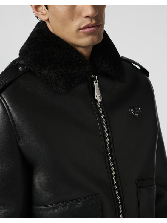 PHILIPP PLEIN PHILIPP PLEIN Kurtka puchowa 28618 Czarny Regular Fit