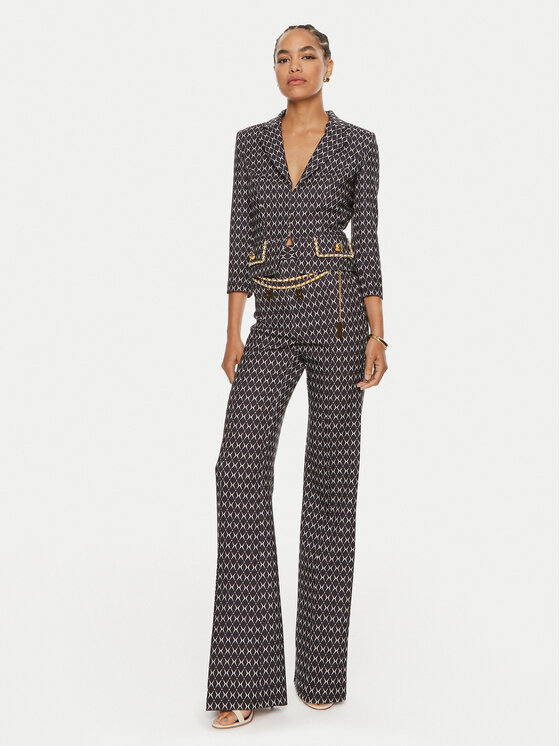 Elisabetta Franchi Elisabetta Franchi Zakó GI-S85-46E2 Fekete Regular Fit