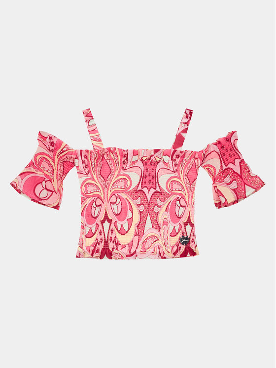 Guess Guess Blúz J4GH01 WA2T0 Rózsaszín Regular Fit