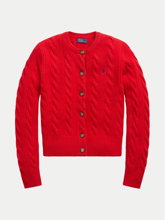 Polo Ralph Lauren Polo Ralph Lauren Kardiganas 211910443017 Raudona Regular Fit