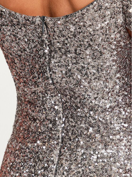 Rinascimento Rinascimento Официална рокля CFC0115186003 Сребрист Regular Fit